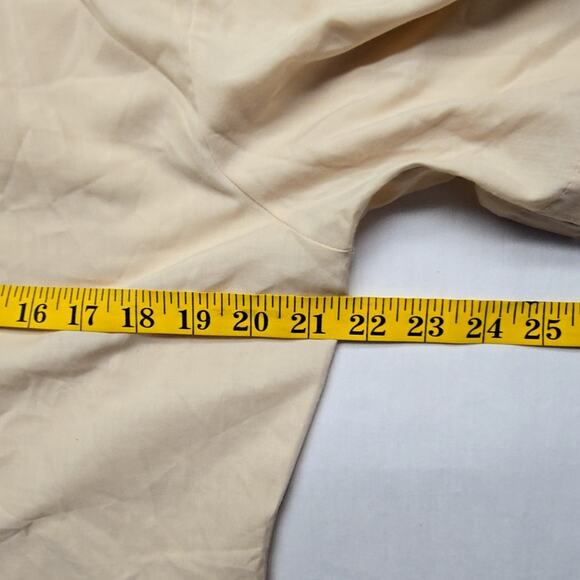 Vintage Sears Perma Prest Beige Short Sleeve Shirt 14 1/2 Men's Small Button Up - Picture 9 of 10